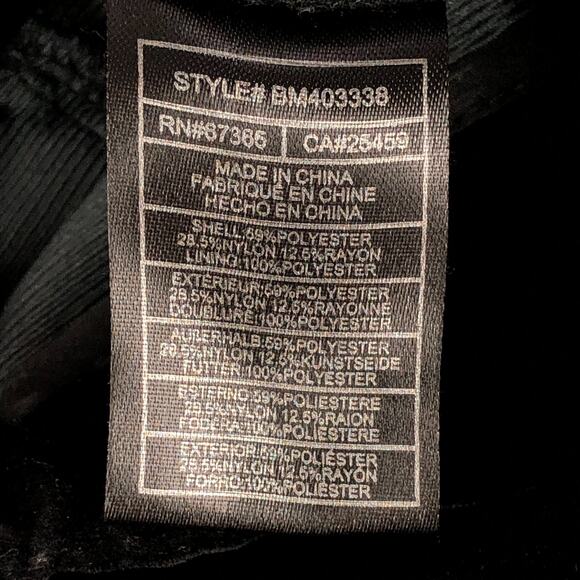 Steve Madden Velvet Pants Large Black Flared High Rise Dress Casual Soft Womens - Picture 9 of 16